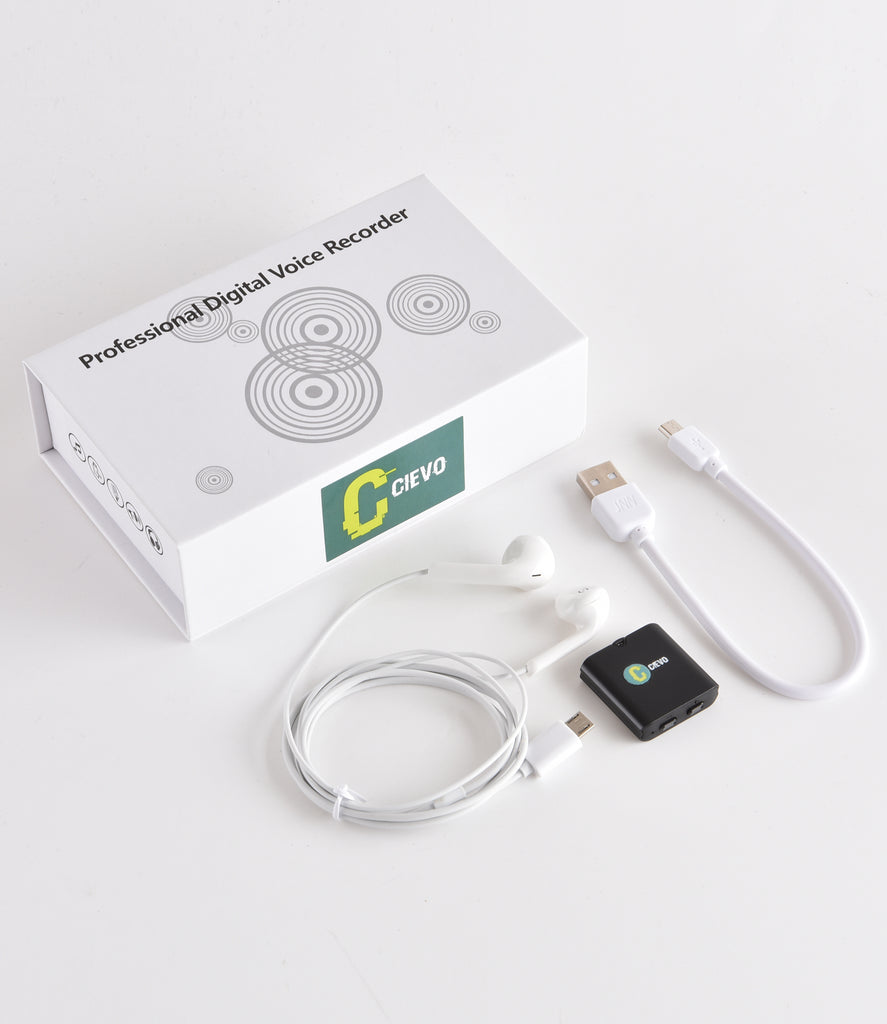 Mini registratore vocale di registrazione ambientale automatica con at –  CIEVO SHOP